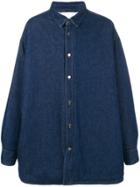 Raf Simons Oversized Denim Shirt Jacket - Blue