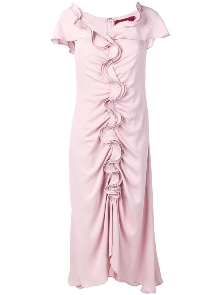 Sies Marjan Ruffle Flared Dress - Pink