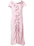 Sies Marjan Ruffle Flared Dress - Pink