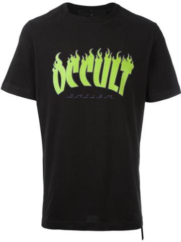 Omc Occult Print T-shirt, Men's, Size: Large, Black, Cotton