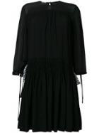 Miu Miu Gathered Waist Dress - Black