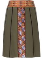 Etro Floral Jacquard Panel Skirt