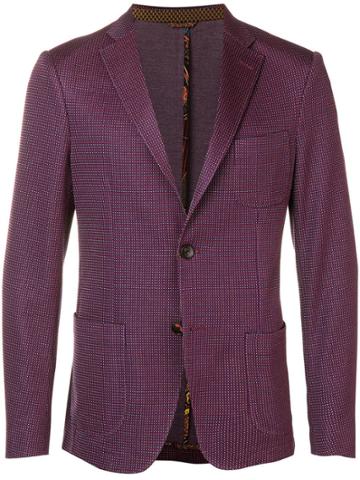 Etro Mini Dots-woven Blazer - Red