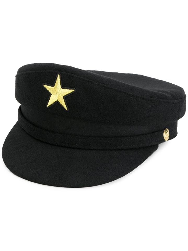 Manokhi Star Military Hat - Black