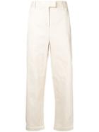 Brag-wette Classic Cropped Trousers - Nude & Neutrals