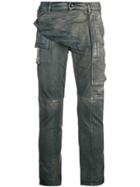 Rick Owens Drkshdw Flap Detail Skinny Jeans - Blue