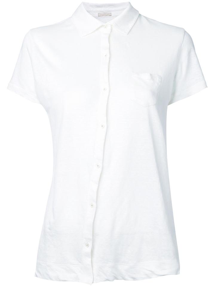 Massimo Alba - Off-center Button Fastening Shirt - Women - Cotton/linen/flax - S, White, Cotton/linen/flax