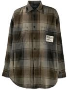 Diesel S-miner Vintage-check Print Shirt - Brown
