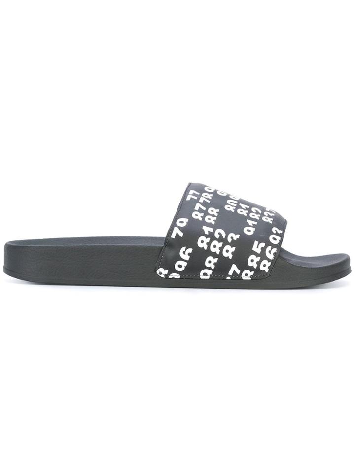 Marcelo Burlon County Of Milan Paco Slides - Black