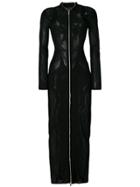 Balmain Zipped Fitted Dress - Black