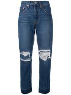 Levi's 501 Cropped Jeans - Blue