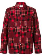 Universal Works Checked Patchwork Shirt - Red