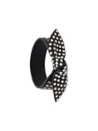 Saint Laurent Ysl Knot Bow Bracelet - Black