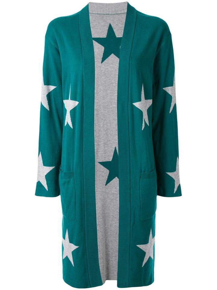 Guild Prime Star Intarsia Knit Cardi-coat - Grey