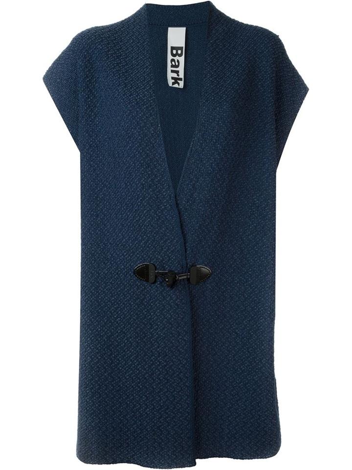 Bark Toggle Fastening V-neck Cardi-coat