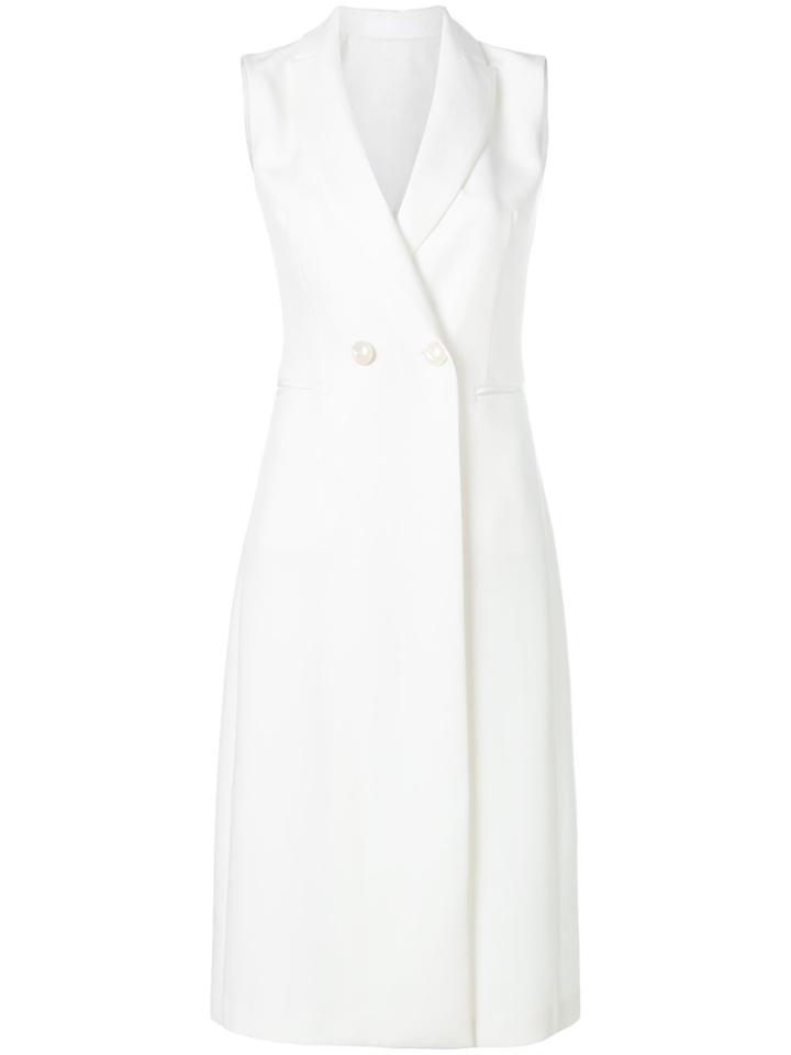 Tagliatore Long Line Waistcoat - White