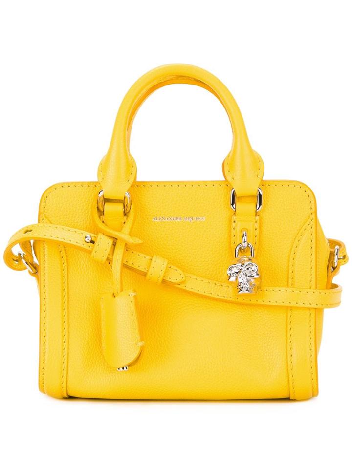 Alexander Mcqueen Padlock Crossbody Bag - Yellow