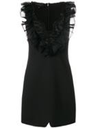 Giambattista Valli Dress With Ruffle And Lace Detail - Black