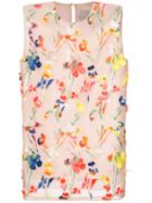 Jason Wu Floral Embroidered Tank, Women's, Size: 4, Pink/purple, Viscose