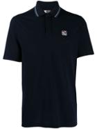 Z Zegna Contrast-trim Polo Shirt - Blue