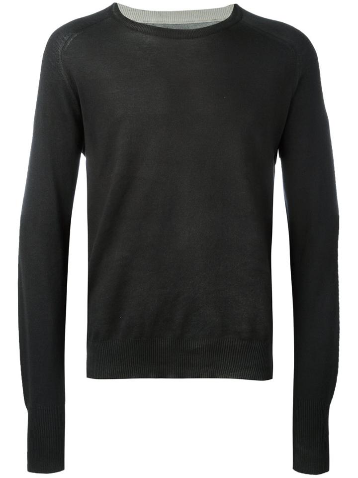 Maison Margiela - Classic Crew Neck Sweater - Men - Cotton - M, Grey, Cotton