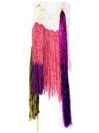 Calvin Klein 205w39nyc Contrast Netted Top - Pink & Purple