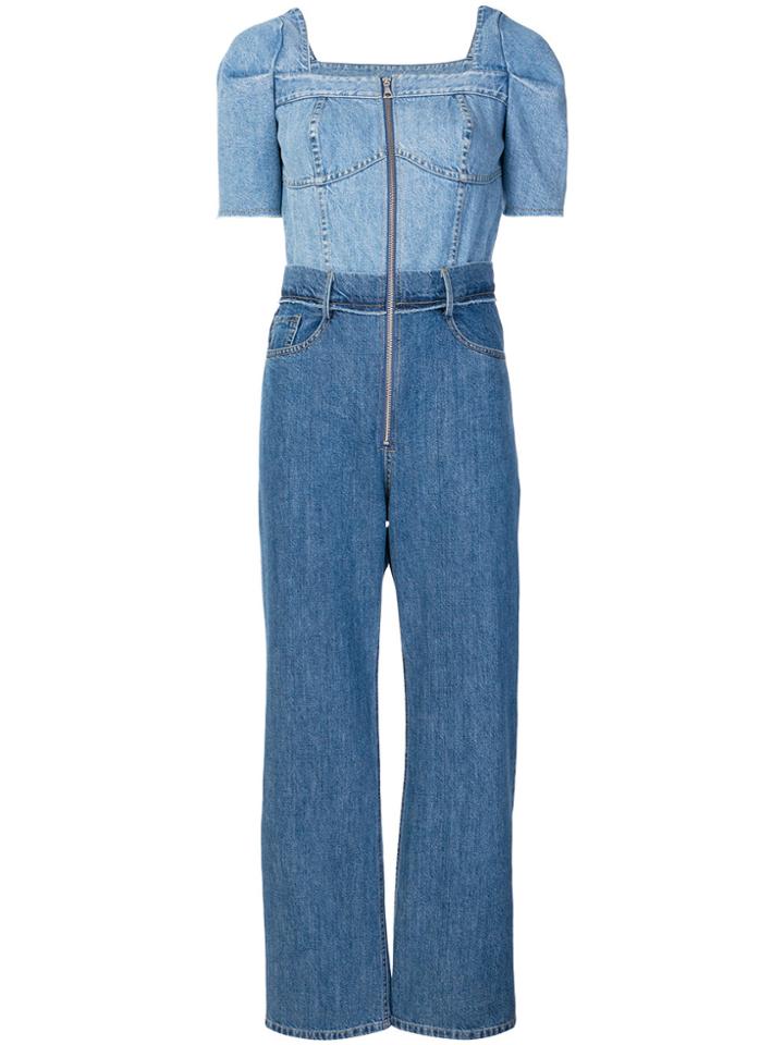 Sea Denim Jumpsuit - Blue