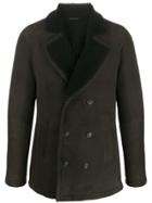 Desa 1972 Double Breasted Shearling Jacket - Brown