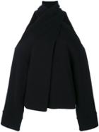 Lost & Found Rooms - Criss Cross Sweatshirt - Women - Cotton - Xs, Black, Cotton