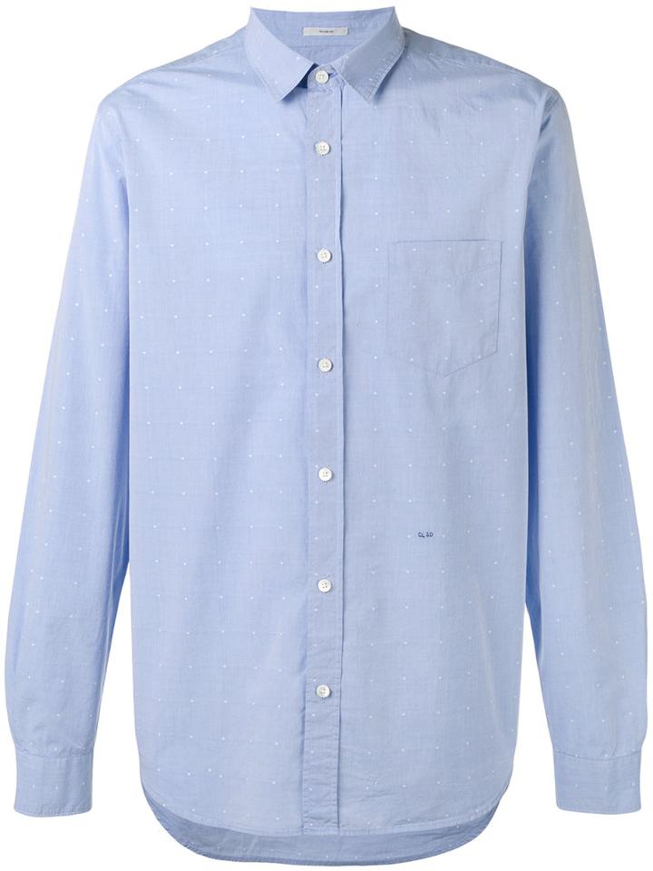 Closed Dot Print Shirt, Men's, Size: Xl, Blue, Cotton