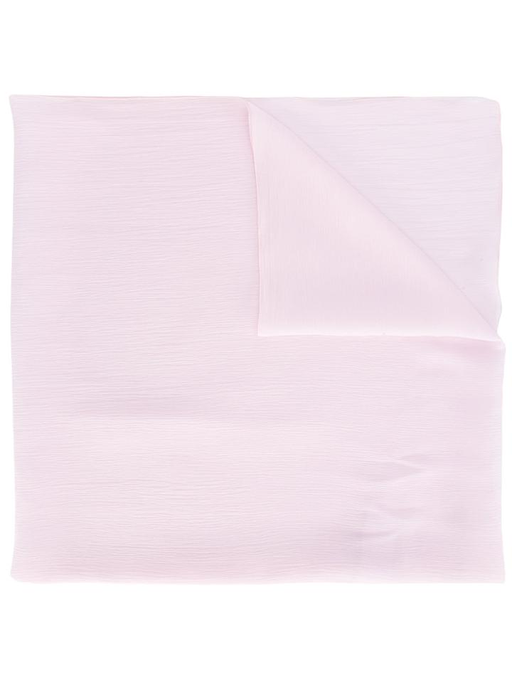 Blumarine Logo Stamp Scarf - Pink & Purple