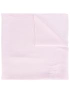 Blumarine Logo Stamp Scarf - Pink & Purple