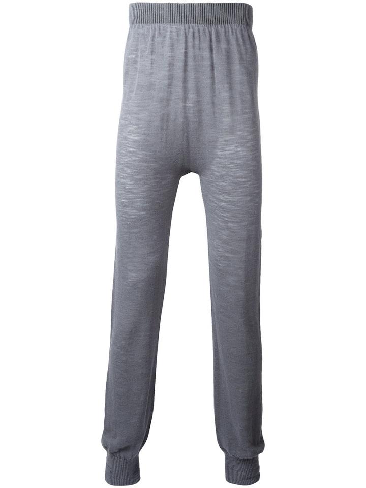 Onebyme Seamless Knit Joggers, Men's, Size: 4, Grey, Linen/flax/viscose