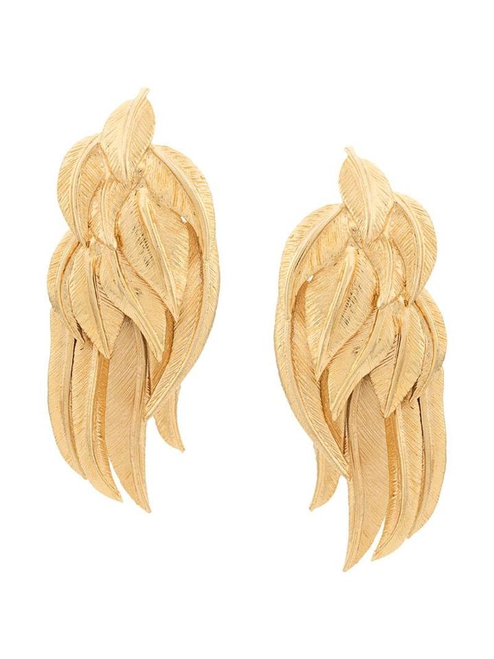 Aurelie Bidermann Elvira Clip Earrings - Gold
