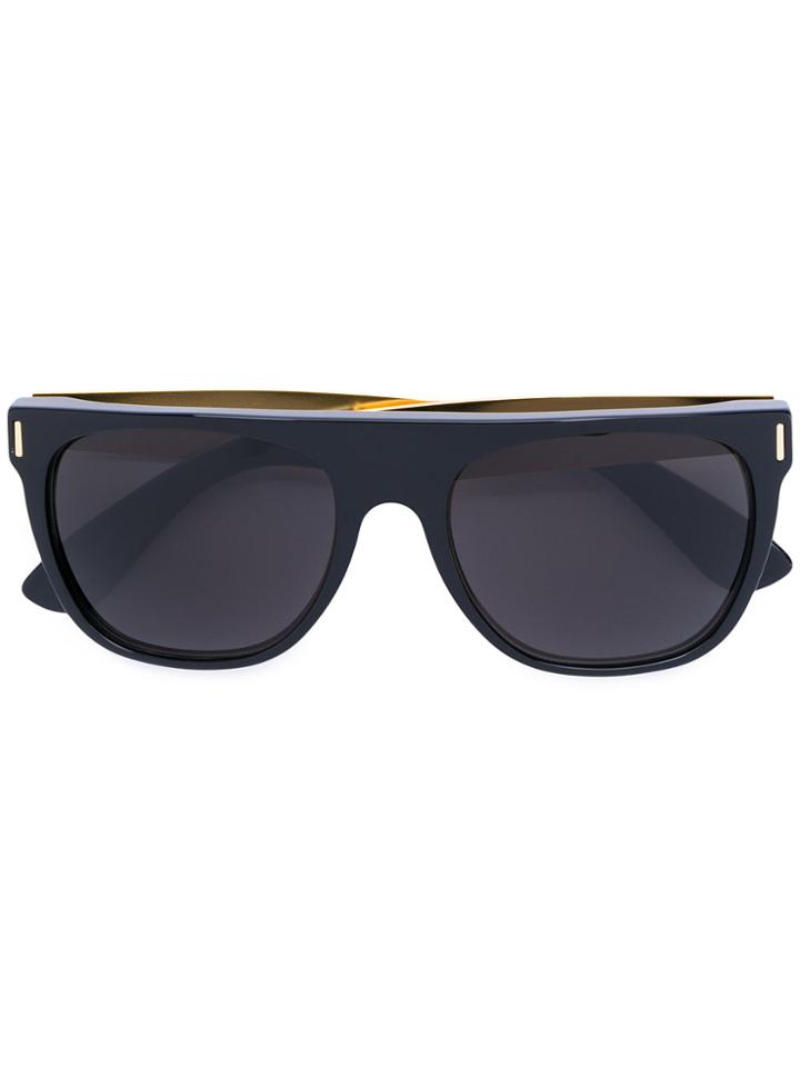 Retrosuperfuture Francis Flat Top Sunglasses - Black