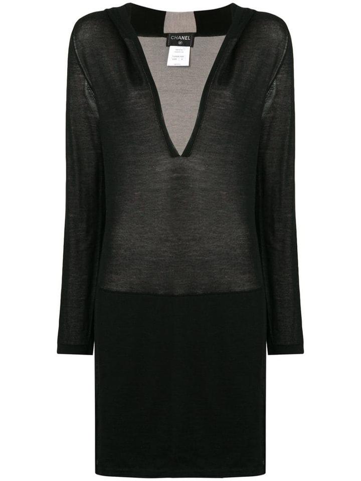Chanel Pre-owned Deep V-neck Sweater - Black