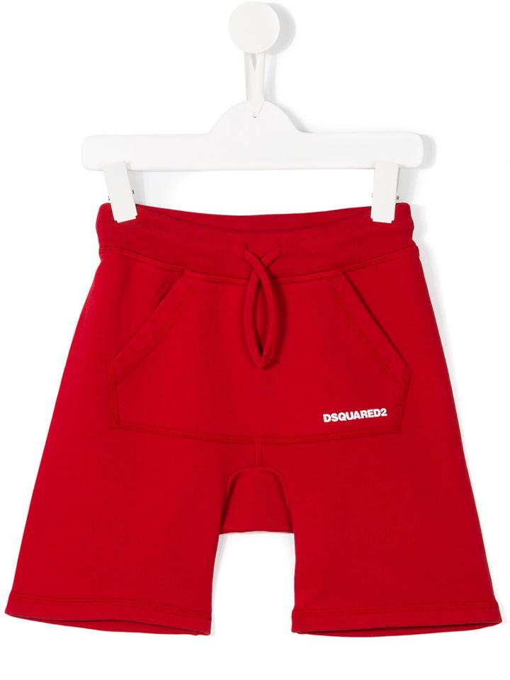 Dsquared2 Kids Drawstring Shorts, Boy's, Size: 8 Yrs, Red