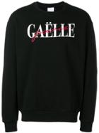 Gaelle Bonheur Logo Printed Sweatshirt - Black