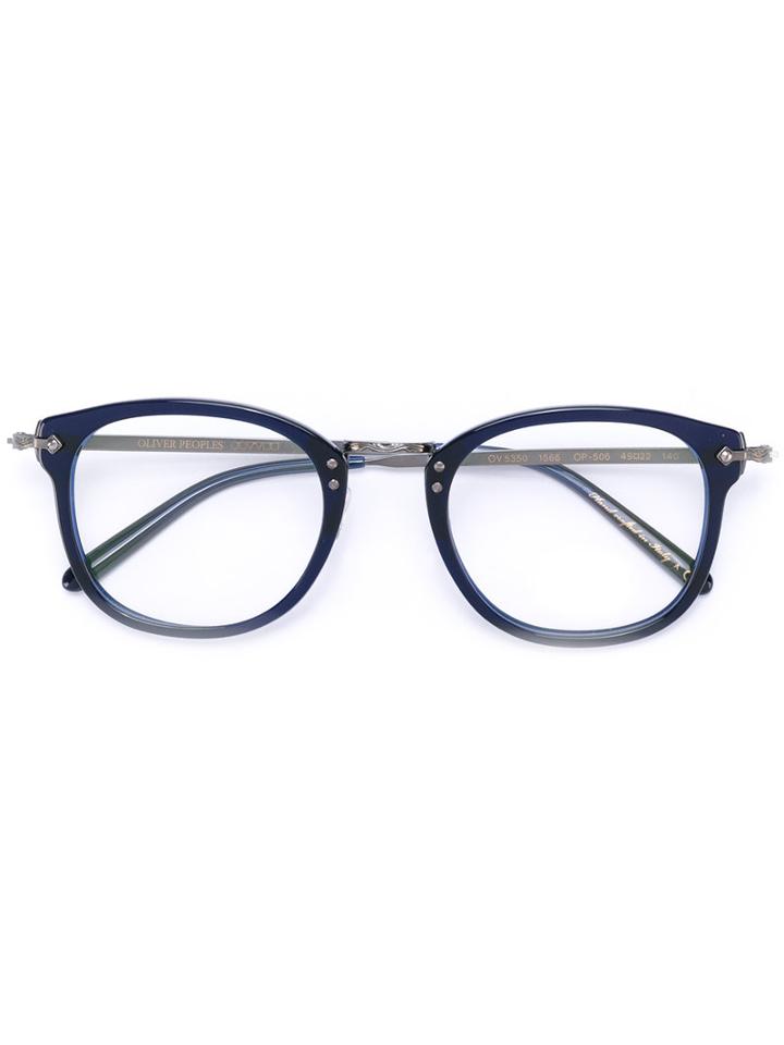 Op-506 Glasses - Men - Acetate/metal - 49, Blue, Acetate/metal, Oliver Peoples