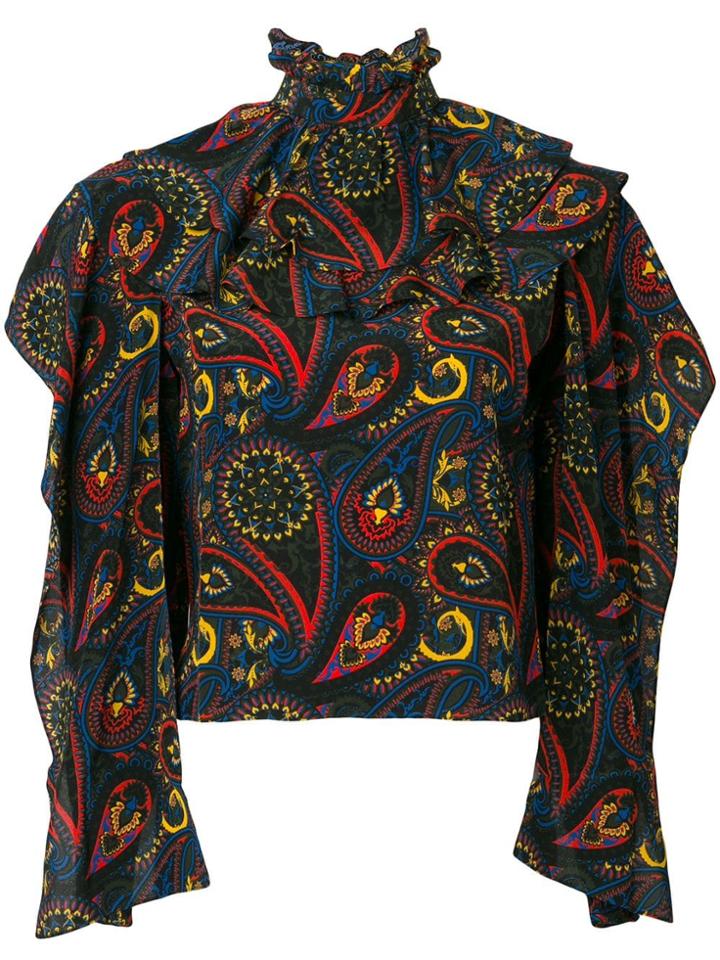Jw Anderson Abstract Print Blouse - Green