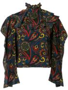 Jw Anderson Abstract Print Blouse - Green