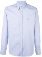 Etro Plain Shirt, Men's, Size: 44, Blue, Cotton
