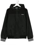 Dkny Kids Teen Hooded Jacket - Black