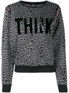 Liu Jo Think Leopard Print Sweatshirt - Black