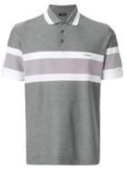 Z Zegna Striped Polo Shirt - Grey
