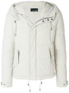 Yves Salomon Homme Short Padded Coat - White
