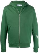 Affix Contrast Logo Bomber Jacket - Green