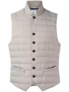 Brunello Cucinelli Padded Vest, Men's, Size: Small, Nude/neutrals, Nylon/feather Down