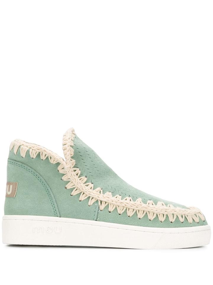 Mou Woven Boots - Green