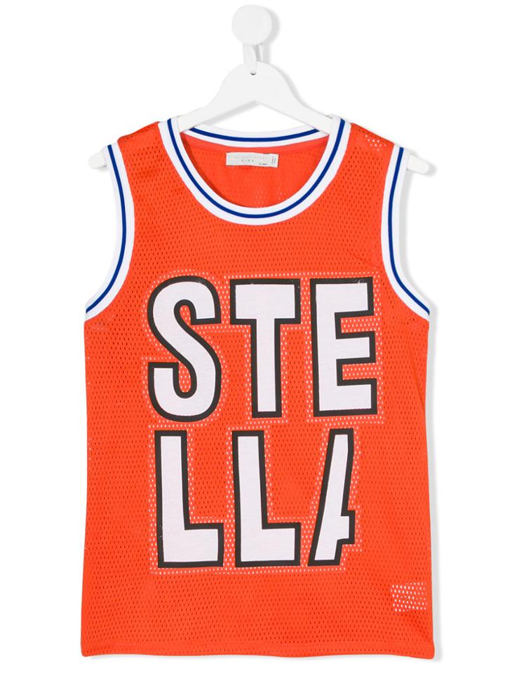 Stella Mccartney Kids Logo Mesh Tank Top Set - White